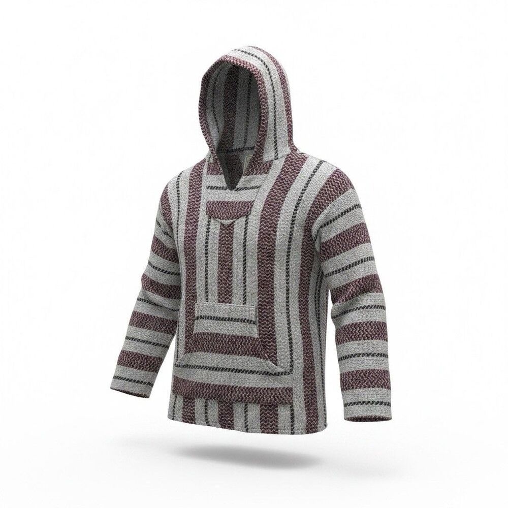 Baja Joe Pullover Hoodie XL Mexican Baja Blanket Hoodie Surf Skate Boho